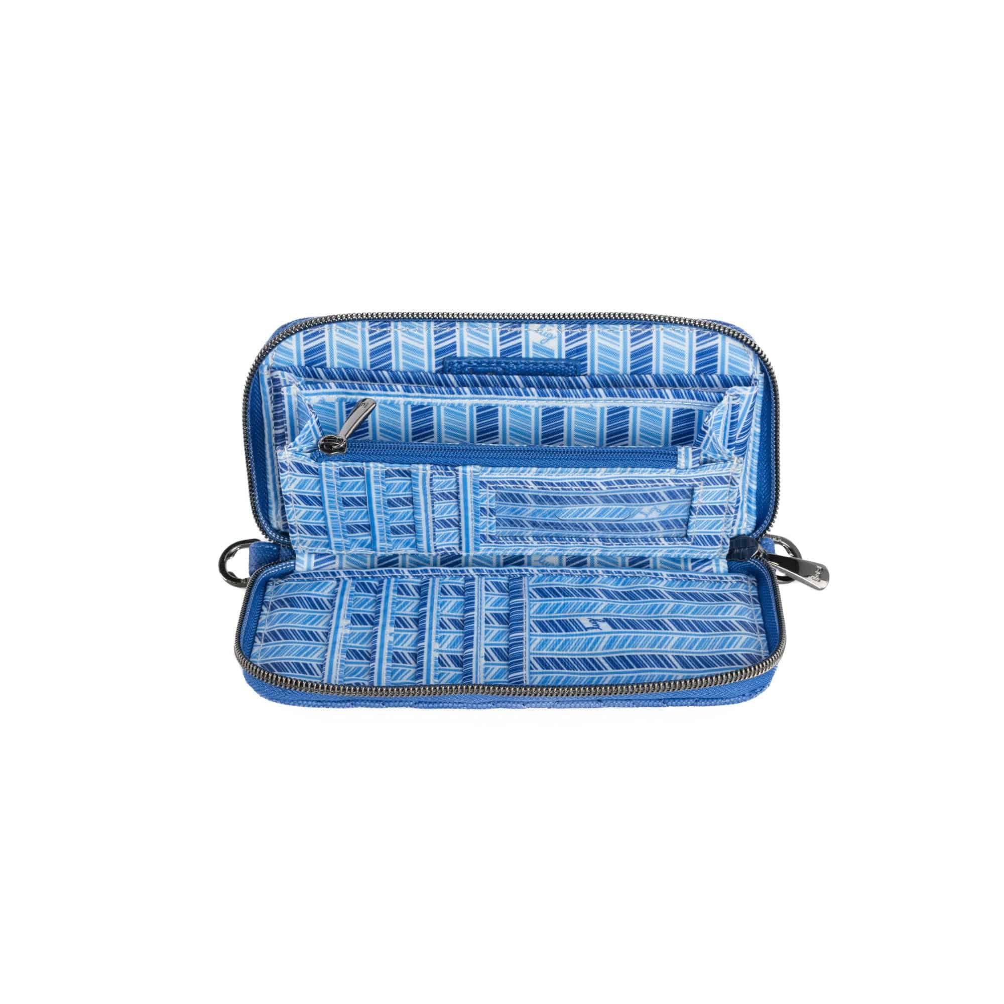 Whirly Matte Luxe VL RFID Wristlet Wallet - SAPPHIRE BLUE - WhirlyML_SapphireBlue_05